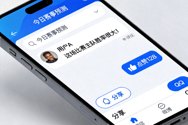 爱游戏体育平台社区互动功能截图，展示用户评论、点赞与分享